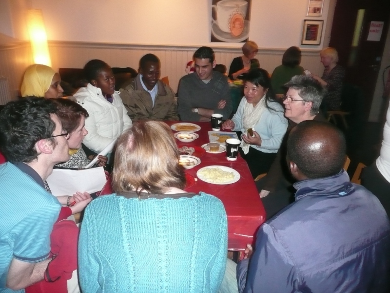 Round a table at a Thursday evening drop-in